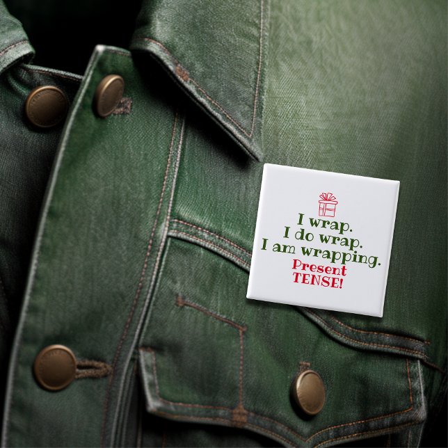 Funny Christmas Humor | Grammar Pun Button (Funny Christmas Humor | Grammar Pun Button)