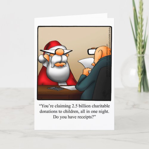 Funny Christmas Humor Greeting Card