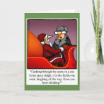 Funny Christmas Humor Greeting Card<br><div class="desc">Merry Christmas! Enjoy spreading the laughter with this hilarious holiday Christmas greeting card by artist Bill Abbott; send some laughs along with your best wishes this holiday season. Bill Abbott's cartoon "Spectickles" the internationally syndicated comic has also appeared in Hallmark U.K.,  Reader's Digest and other fine magazines!</div>