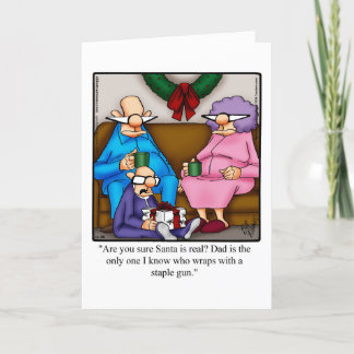 Funny Christmas Humor Greeting Card