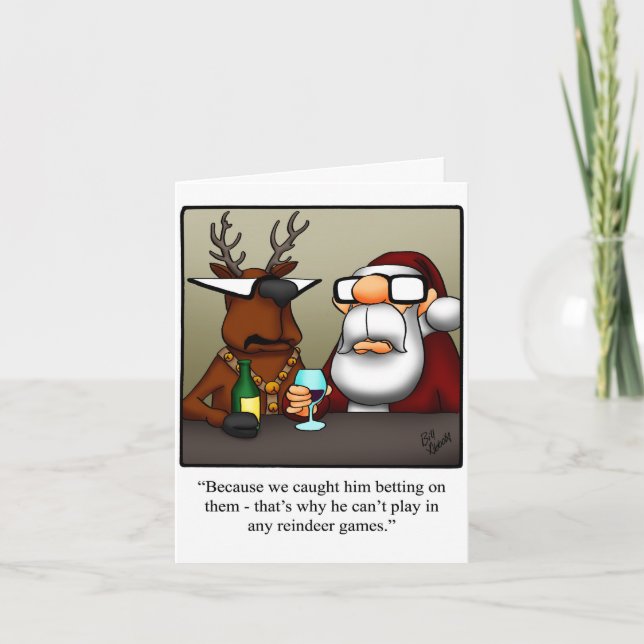 funny Christmas Humor Greeting Card (Front)
