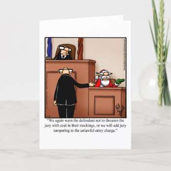 Funny Christmas Humor Greeting Card by Spectickles at Zazzle
