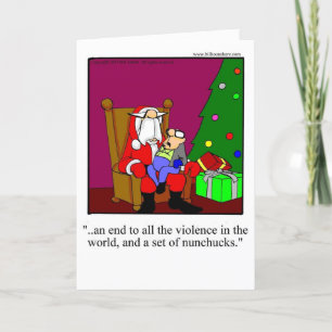 Funny Christmas Humor Greeting Card