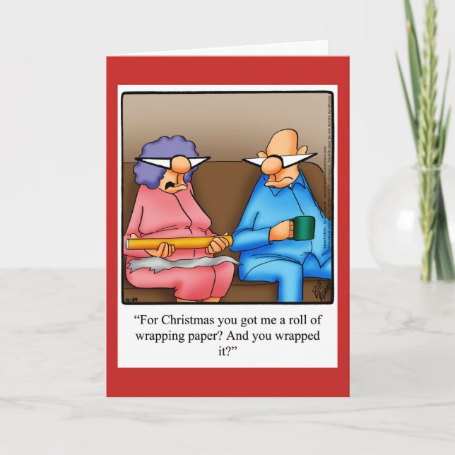 Funny Christmas Humor Greeting Card (Front)