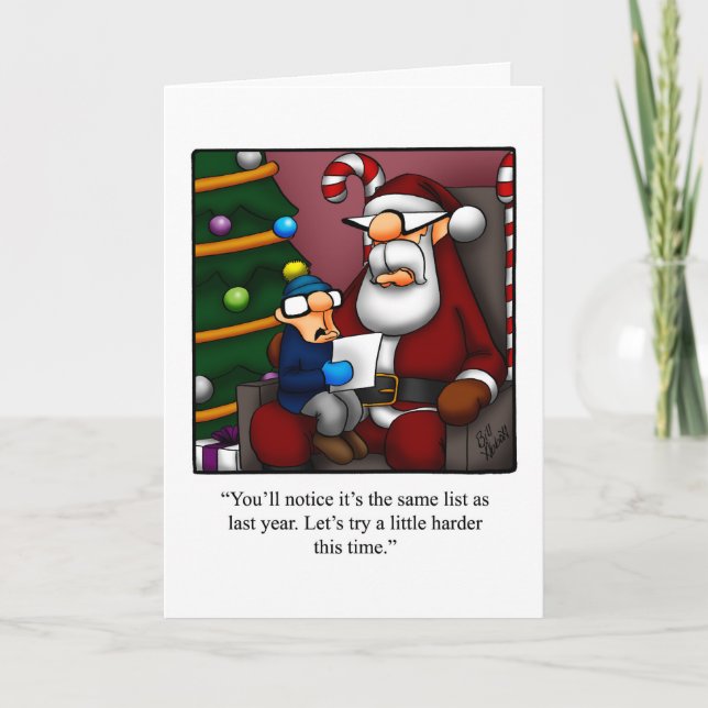 Funny Christmas Humor Greeting card (Front)