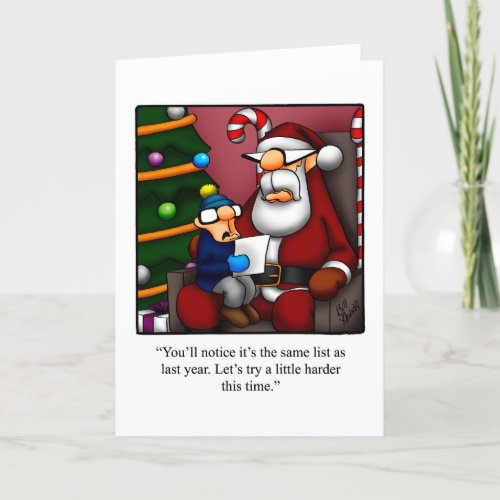 Funny Christmas Humor Greeting card