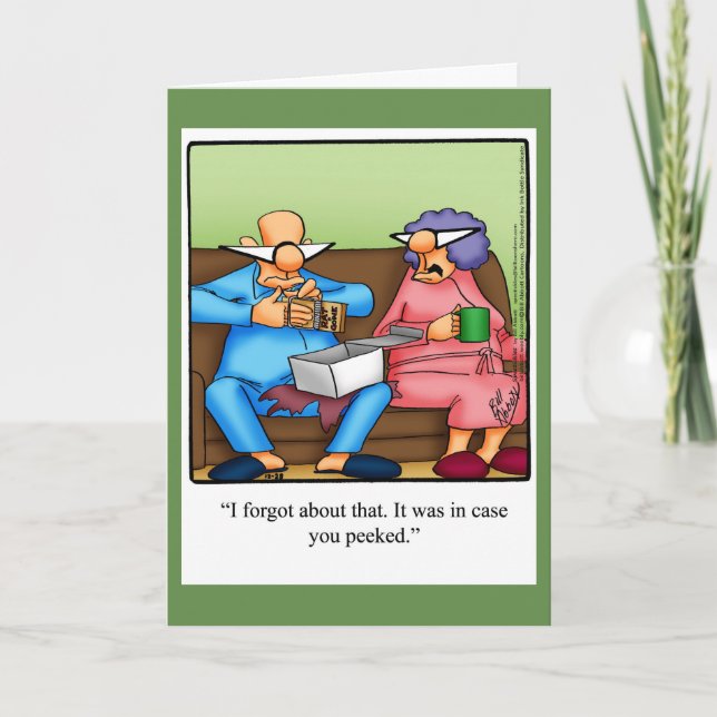 Funny Christmas Humor Greeting Card (Front)
