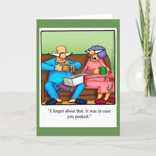 Funny Christmas Humor Greeting Card