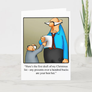 Funny Christmas Humor Greeting Card