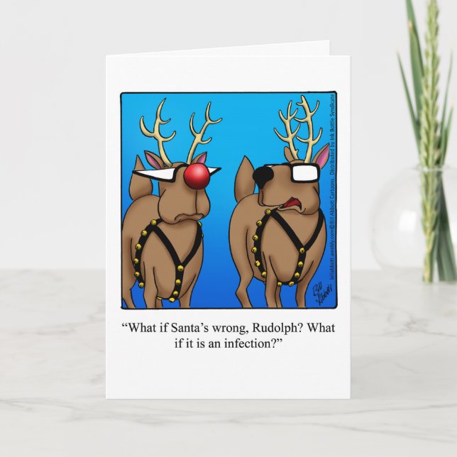Funny Christmas Humor Greeting Card (Front)