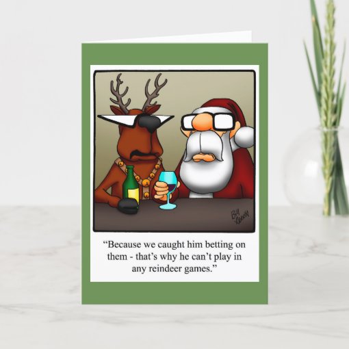 Funny Christmas Humor Greeting Card Zazzle 2869