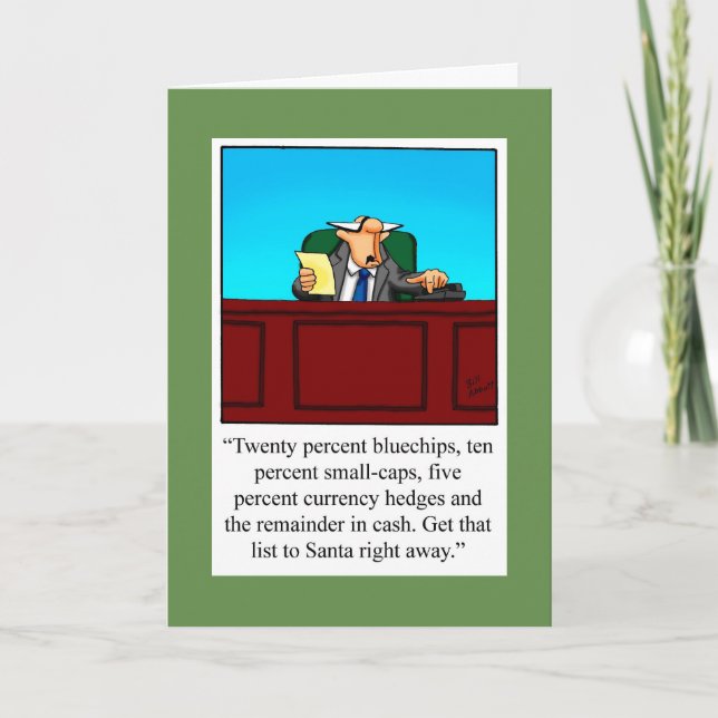 Funny Christmas Humor Greeting Card (Front)