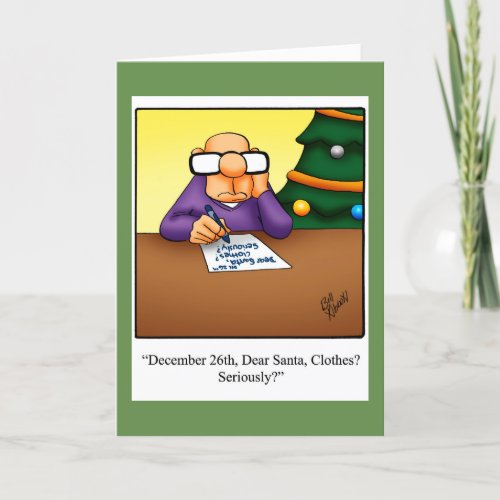 Funny Christmas Humor Greeting Card