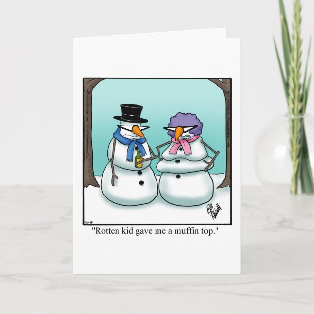 Funny Christmas Humor Greeting Card (Front)