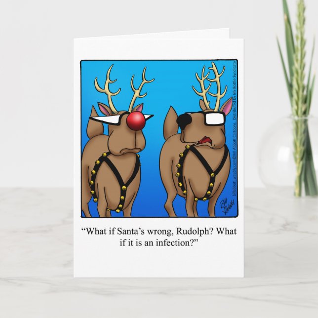 Funny Christmas Humor Greeting Card (Front)