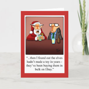 Funny Christmas Humor Greeting Card