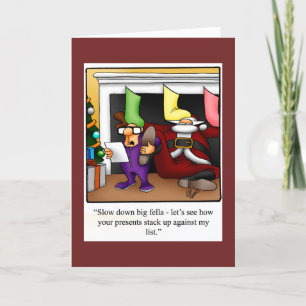 Funny Christmas Humor Greeting Card