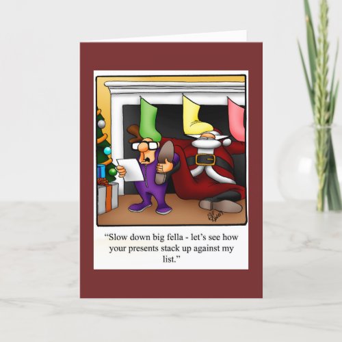 Funny Christmas Humor Greeting Card