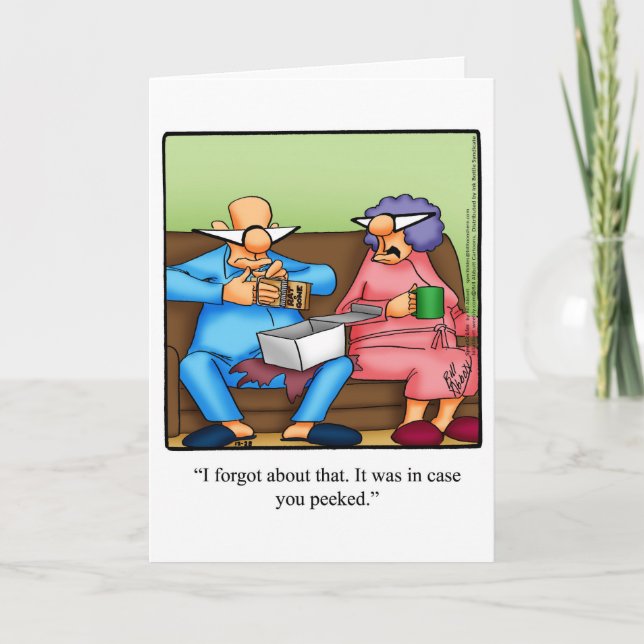 Funny Christmas Humor Greeting Card (Front)