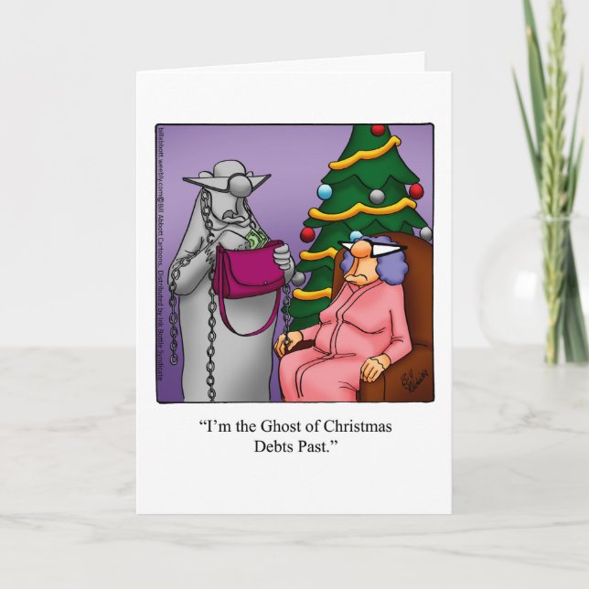 Funny Christmas Humor Greeting Card (Front)