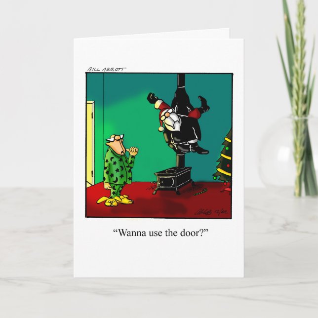 Funny Christmas Humor Greeting Card (Front)