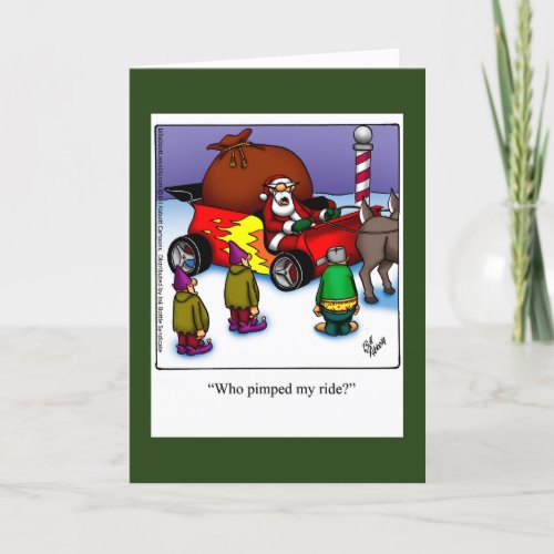 Funny Christmas Humor Greeting Card