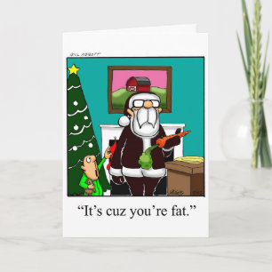 Funny Christmas Humor Greeting Card
