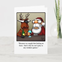 Funny Christmas Humor Greeting Card