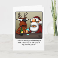 Funny Christmas Humor Greeting Card 