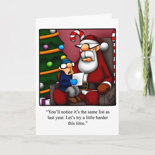 Funny Christmas Humor Greeting Card Spectickles