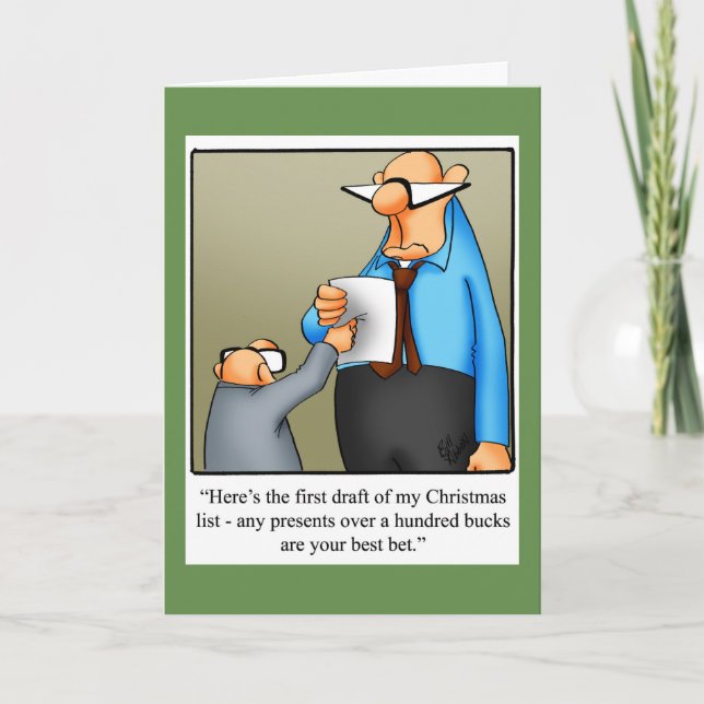 Funny Christmas Humor Greeting Card "Spectickles" (Front)