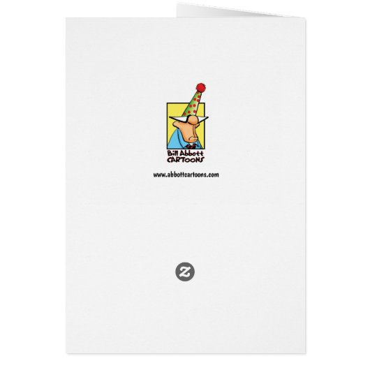 Funny Christmas Humor Greeting Card "Spectickles" (Back)