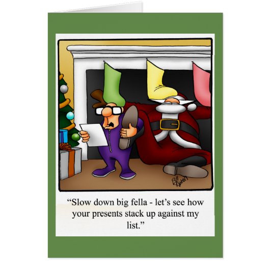 Funny Christmas Humor Greeting Card "Spectickles" (Front)