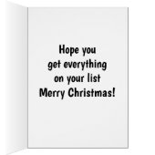 Funny Christmas Humor Greeting Card "Spectickles" (Inside (Right))