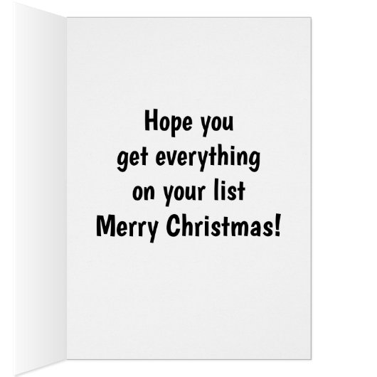 Funny Christmas Humor Greeting Card "Spectickles" (Inside (Right))