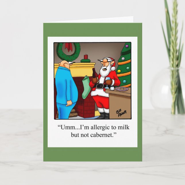 Funny Christmas Humor Greeting Card "Spectickles" (Front)