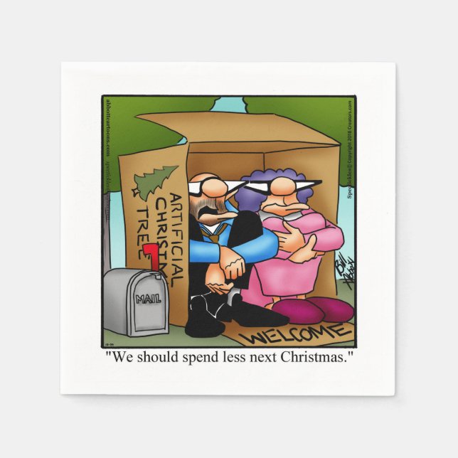Funny Christmas Humor Napkins (Front)