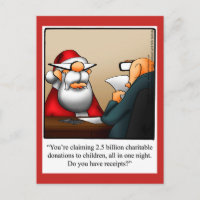 Funny Christmas Humor Postcard