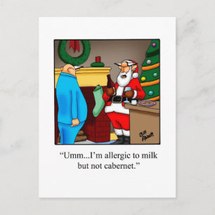 Funny Christmas Humor Postcard