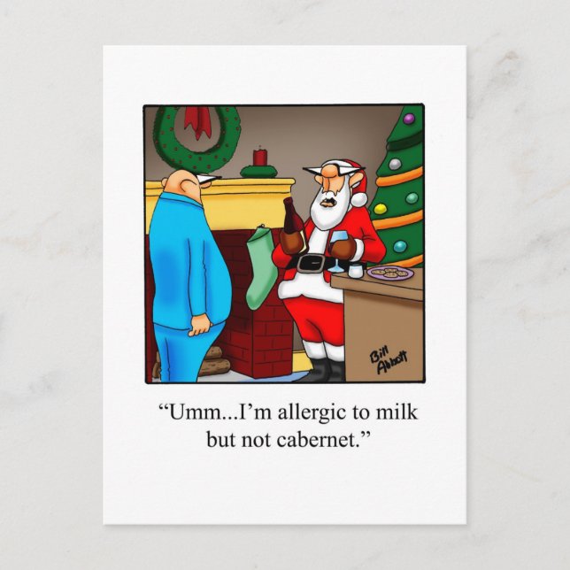 Funny Christmas Humor Postcard (Front)