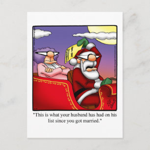 Funny Christmas Humor Postcard