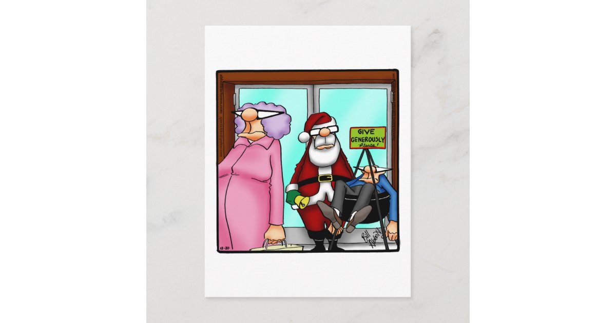 Funny Christmas Humor Postcard | Zazzle