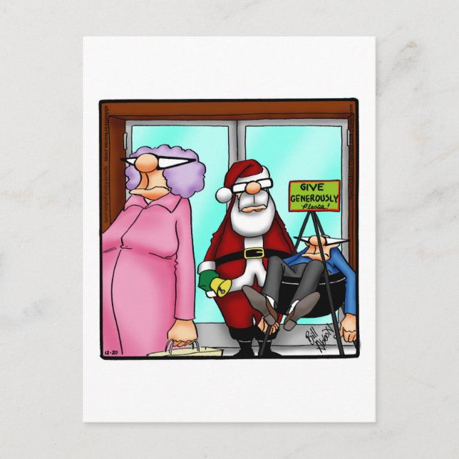 Funny Christmas Humor Postcard (Front)
