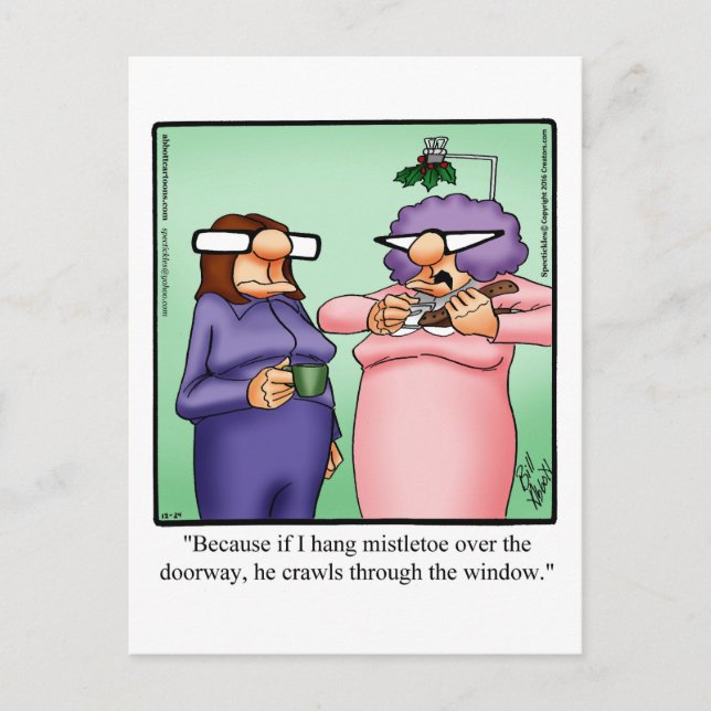 Funny Christmas Humor Postcard (Front)