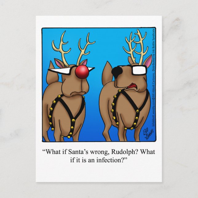 Funny Christmas Humor Postcard (Front)