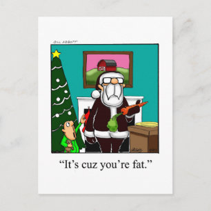 Funny Christmas Humor Postcard