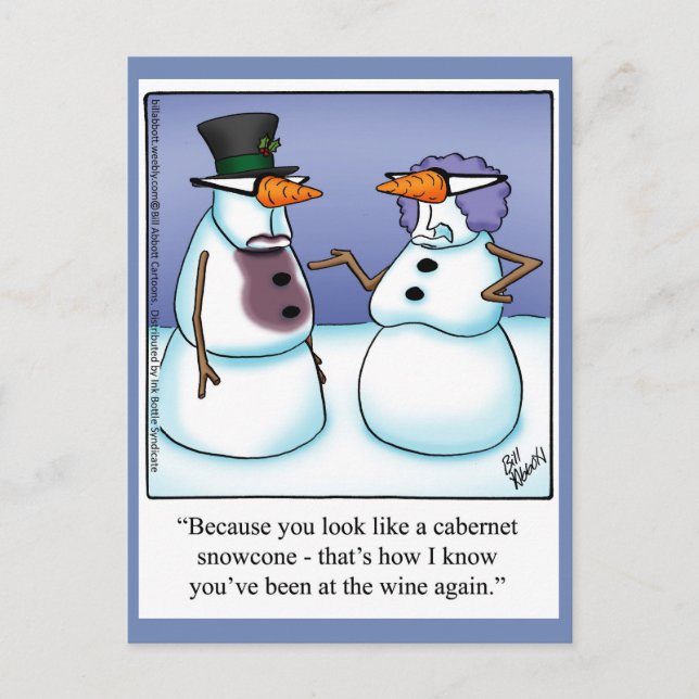Funny Christmas Humor Postcard (Front)