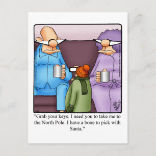 Funny Christmas Humor Postcard