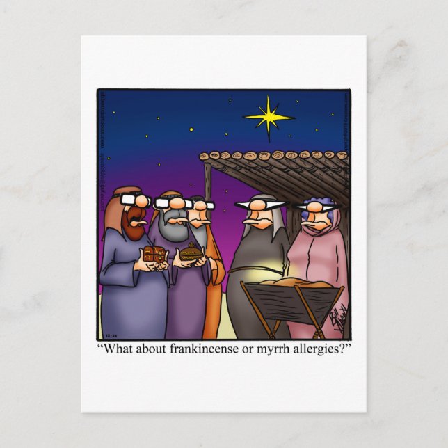 Funny Christmas Humor Postcard (Front)