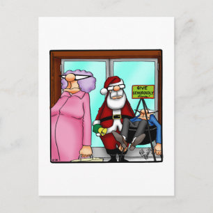 Funny Christmas Humor Postcard Spectickles